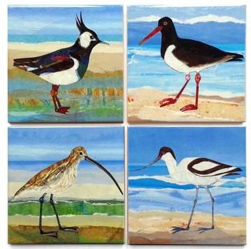 Seabird Ceramic Coasters Gift Set